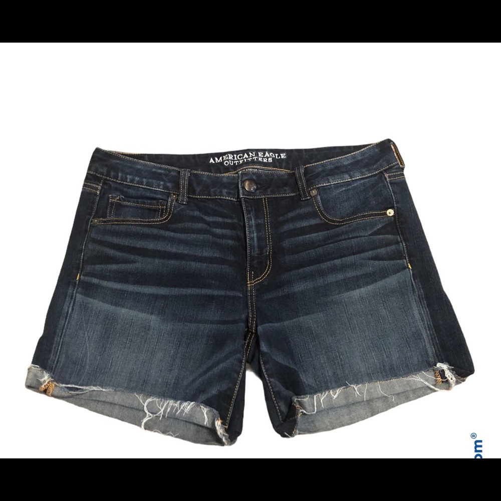 American Eagle Stretch MIDI Short Cuff Hem Sz. 14